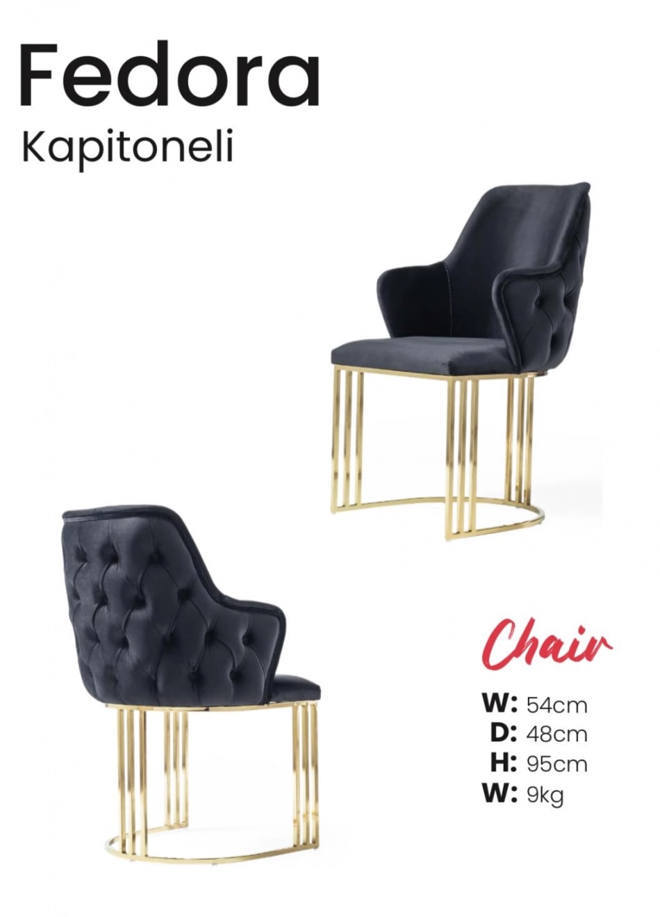 Scaun FEDORA KAPITONE GR