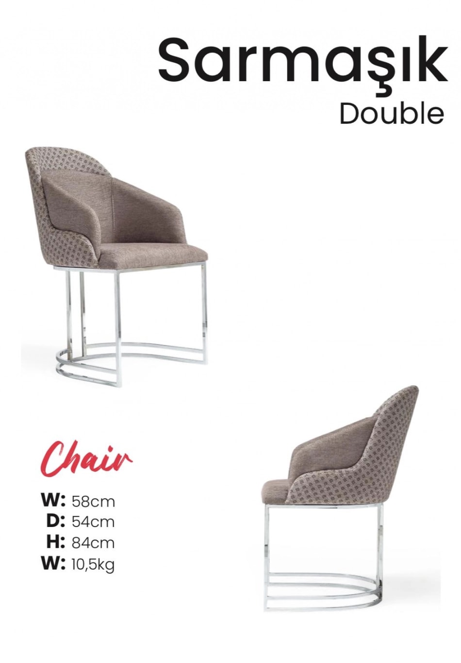Scaun SARMASIK DOUBLE GR