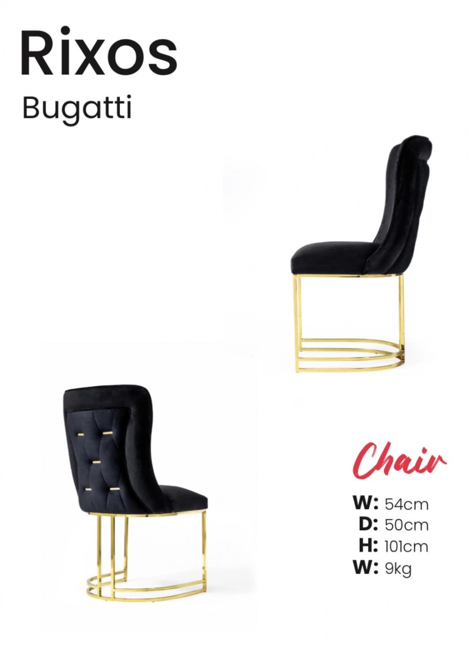 Scaun RIXOS BUGATTI GR