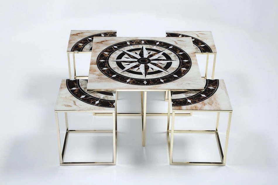 Kare Masa Cafea Set