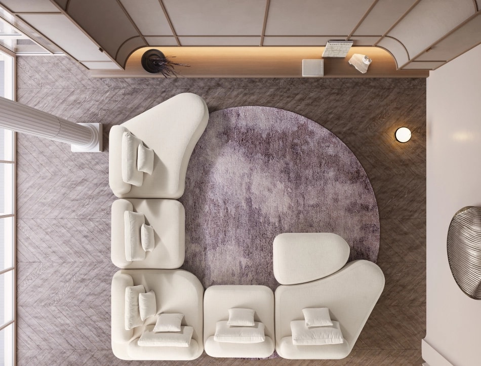 Coltar modul pouf MOSTAR IM