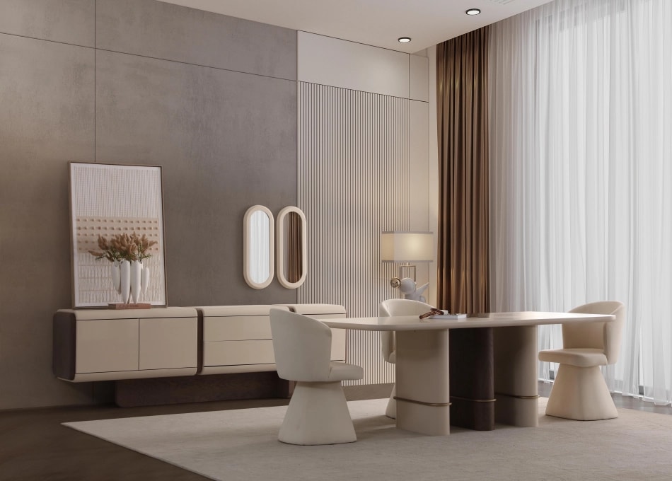Comoda Dining Crem Edra TW