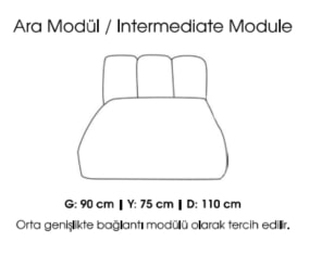 Modul mijloc 90 cm MOLIVO TW