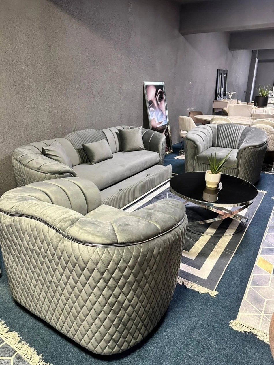 Set Canapea SOFIA TPT 3-1-1 Extensibila