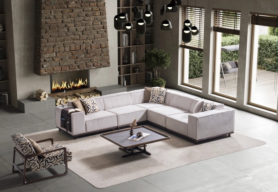 Modul cu brat dreapta PUFFI CORNER TW